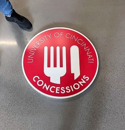 Custom floor decals Photo
